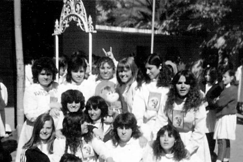 El aljibe del patio, testigo de los recreos. Archivo InfoCañuelas.