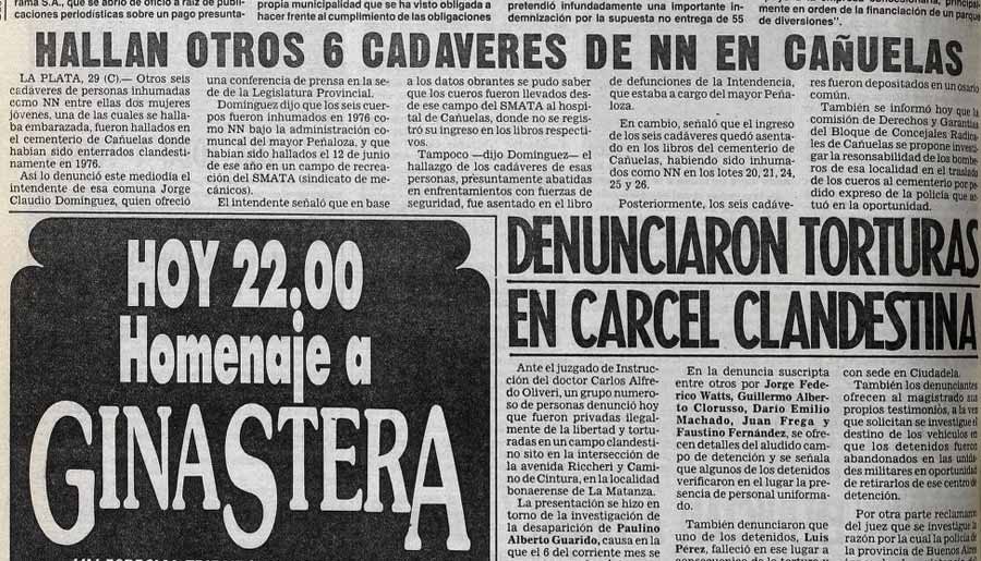 Anuncio de Jorge Domínguez, Diario Crónica, 29 de diciembre de 1983. Hemeroteca Biblioteca Histórica Nacional.