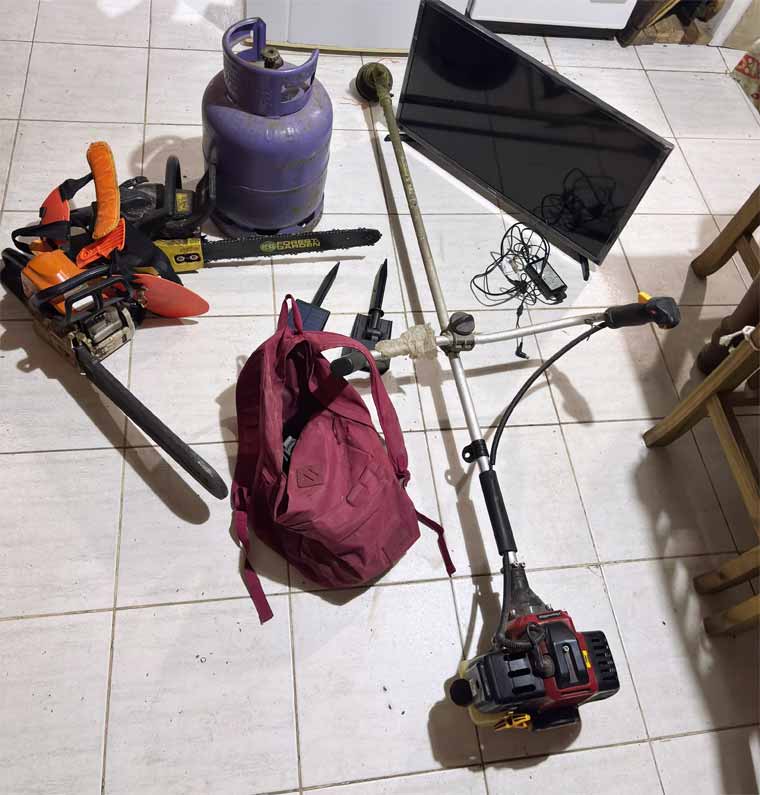 Las piezas recuperadas por el Comando de Patrullas.