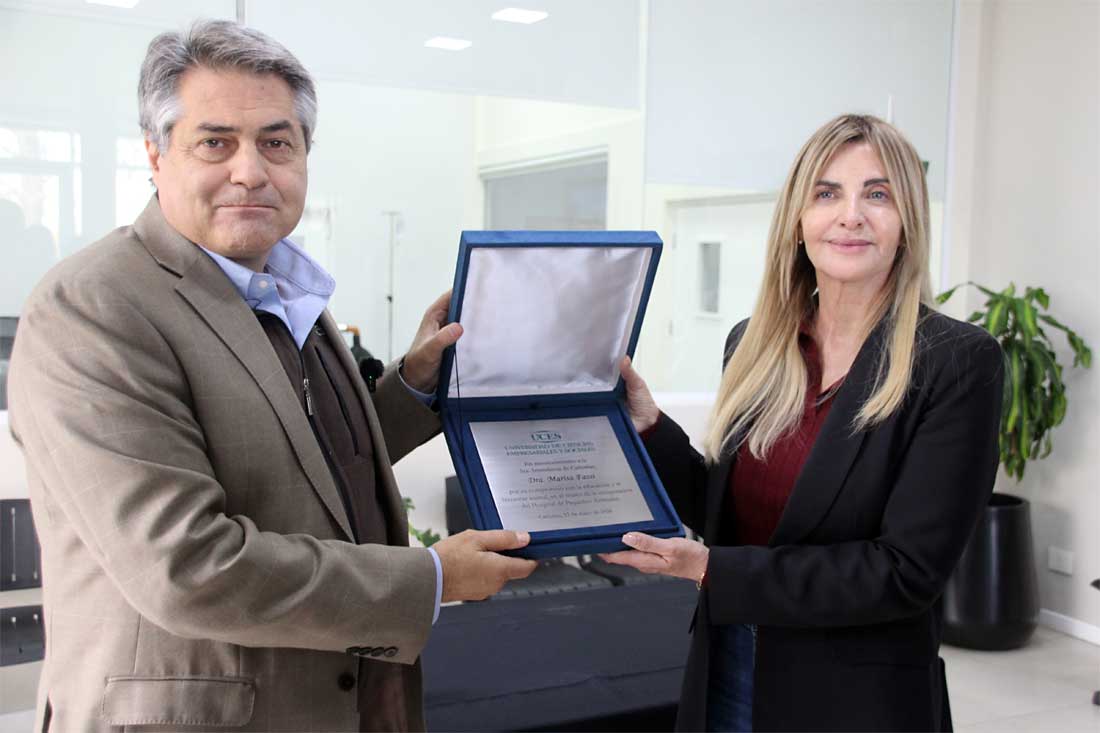 El Dr. O´Donnell destacó el compromiso de Marisa Fassi con la salud animal.
