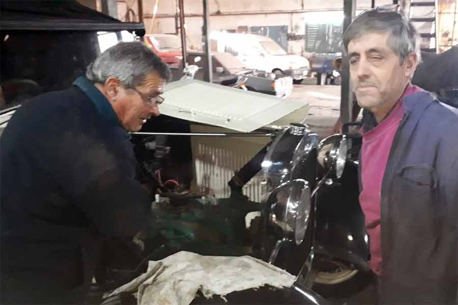 Cali Carnero junto a Carlos Iriarte, socio de AVAC.