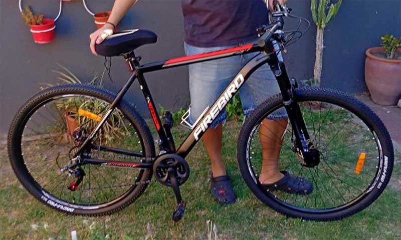 Bicicleta robada el 10 de junio en la calle Sarmiento.