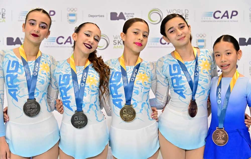 Abril Romero en el podio de la última jornada.
