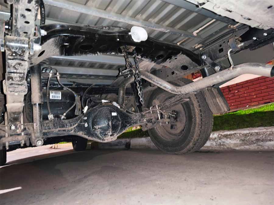 Así quedó la camioneta de Marcos Vergara.