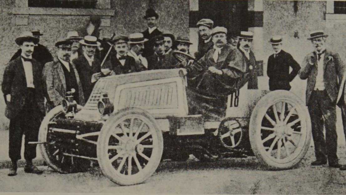 Mors de 20 HP, similar al usado por Shaw en el viaje a Cañuelas.
